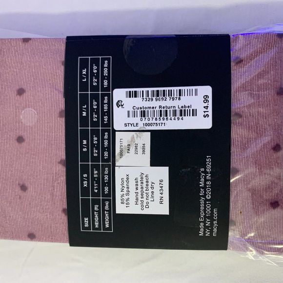 INC International Concepts Women’s Swiss-Dot Tight - Picture 3 of 3